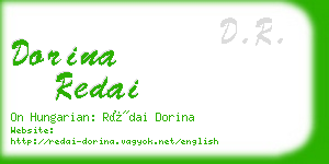 dorina redai business card